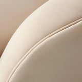 Zelda LF Curved Light Camel Performance Velvet Chaise in With 1 Accent Pillow Ball Chaises LOOMLAN By Diamond Sofa