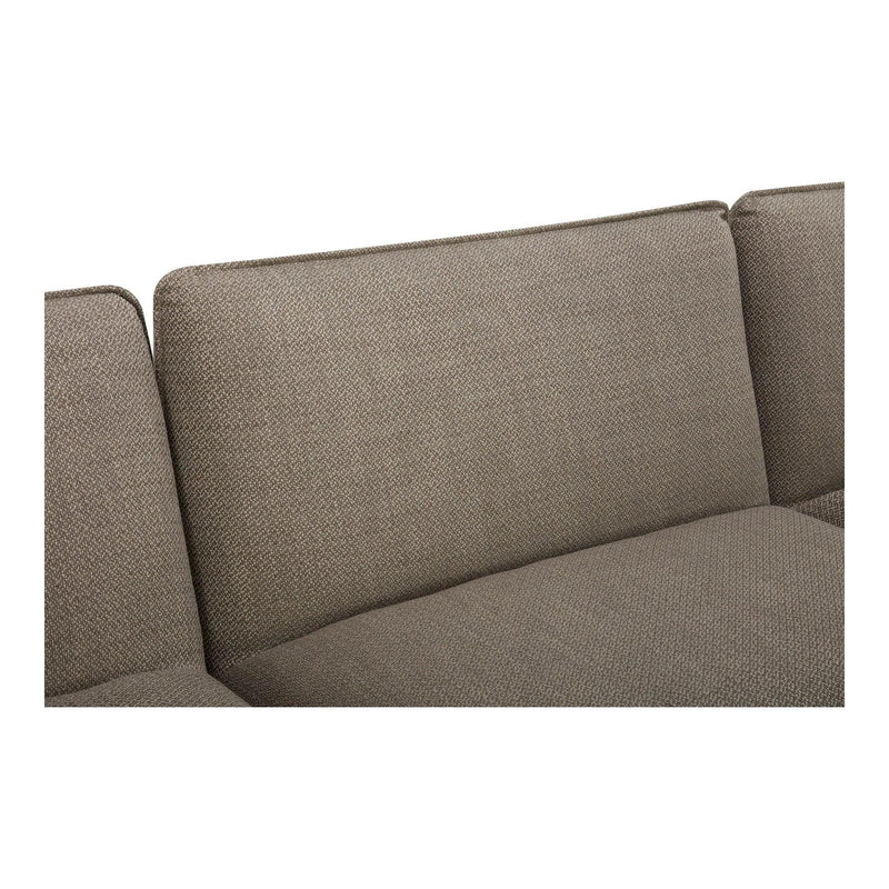 Zeppelin L-Shaped Polyester Upholstered Modular Sectional Modular Sofas LOOMLAN By Moe's Home