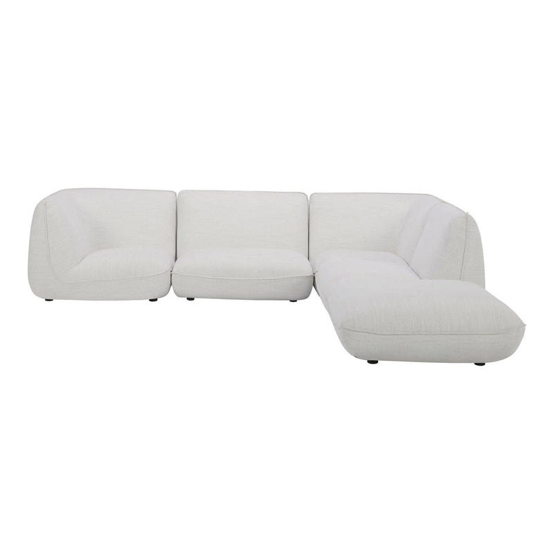 Zeppelin Lounge Polyester Upholstered Modular Sectional Modular Sofas LOOMLAN By Moe's Home