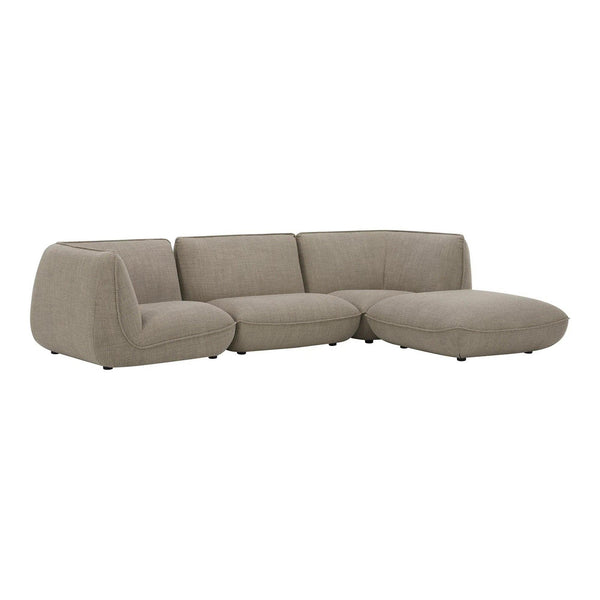 Zeppelin Lounge Polyester Upholstered Modular Sectional Modular Sofas LOOMLAN By Moe's Home