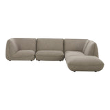 Zeppelin Lounge Polyester Upholstered Modular Sectional Modular Sofas LOOMLAN By Moe's Home