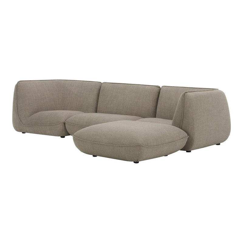 Zeppelin Lounge Polyester Upholstered Modular Sectional Modular Sofas LOOMLAN By Moe's Home