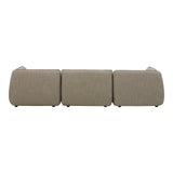 Zeppelin Lounge Polyester Upholstered Modular Sectional Modular Sofas LOOMLAN By Moe's Home