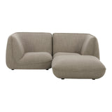 Zeppelin Nook Polyester Upholstered Modular Sectional Modular Sofas LOOMLAN By Moe's Home