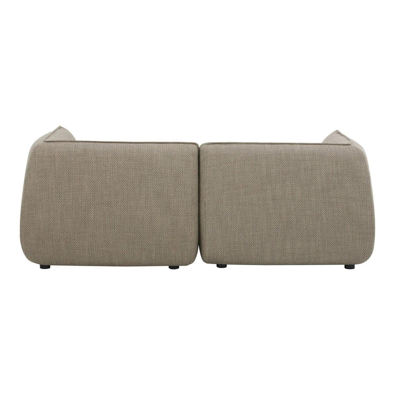 Zeppelin Nook Polyester Upholstered Modular Sectional Modular Sofas LOOMLAN By Moe's Home