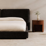 Zeppelin Wood Black Bed Beds LOOMLAN By Moe's Home