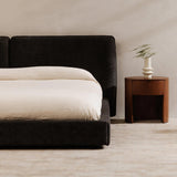 Zeppelin Wood Black Bed Beds LOOMLAN By Moe's Home