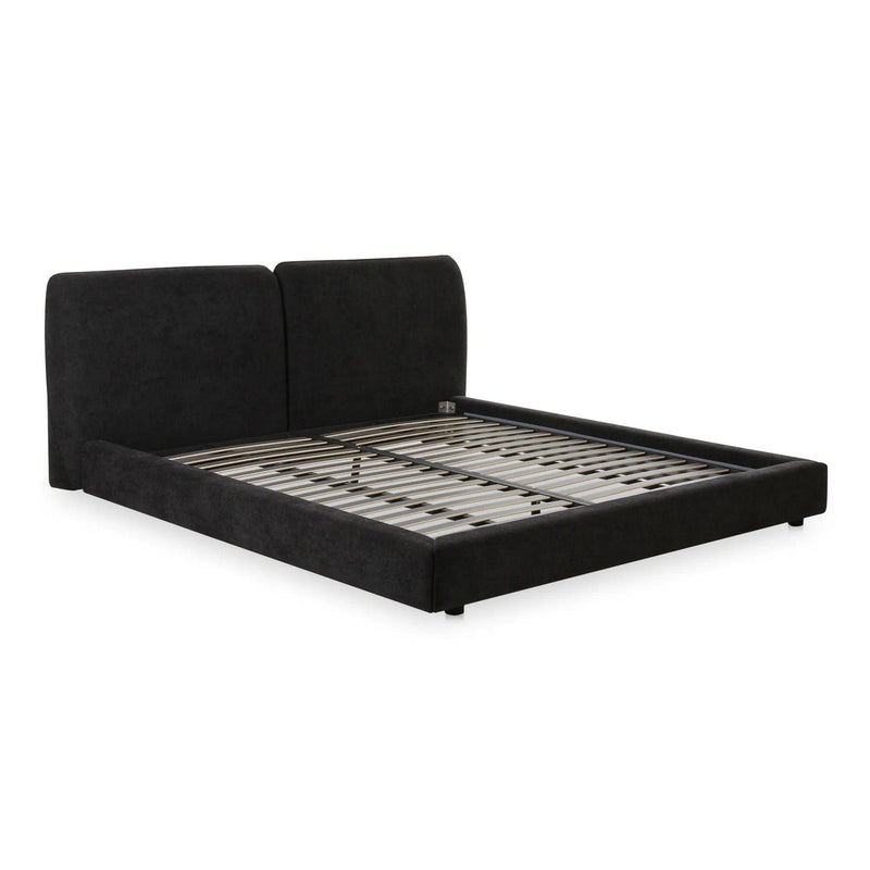 Zeppelin Wood Black Bed Beds LOOMLAN By Moe's Home