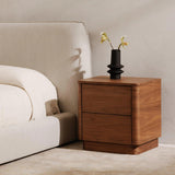 Zeppelin Wood Light Brown Bed Beds LOOMLAN By Moe's Home