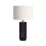 Zeus Glass Smoke Grey Table Lamp Table Lamps LOOMLAN By Bassett Mirror