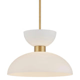 Zevio White Pendant Pendants LOOMLAN By Currey & Co