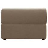 Zia Armless Chair in Light Camel Performance Velvet Fabric Club Chairs LOOMLAN By Diamond Sofa