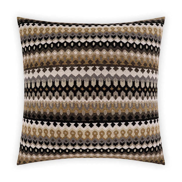 Ziba Black Throw Pillow With Insert Throw Pillows LOOMLAN By D.V. Kap