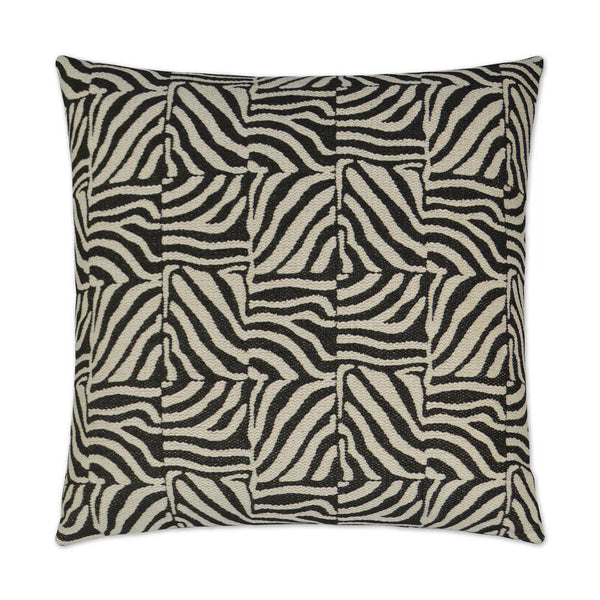 Zimbabwe Black Throw Pillow With Insert Throw Pillows LOOMLAN By D.V. Kap