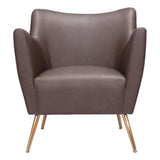 Zoco Accent Chair Espresso Accent Chairs LOOMLAN By Zuo Modern