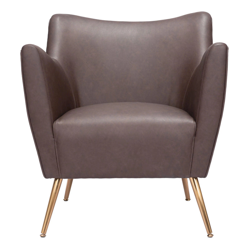 Zoco Accent Chair Espresso Accent Chairs LOOMLAN By Zuo Modern