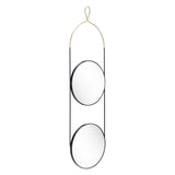 Zodiac Round Mirror Gold & Black Wall Mirrors LOOMLAN By Zuo Modern