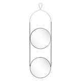 Zodiac Round Mirror Gold & Black Wall Mirrors LOOMLAN By Zuo Modern