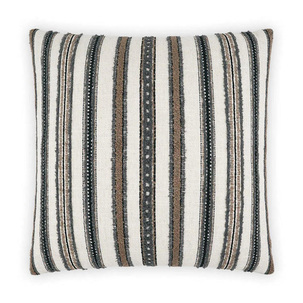 Zoie Grey Throw Pillow With Insert Throw Pillows LOOMLAN By D.V. Kap