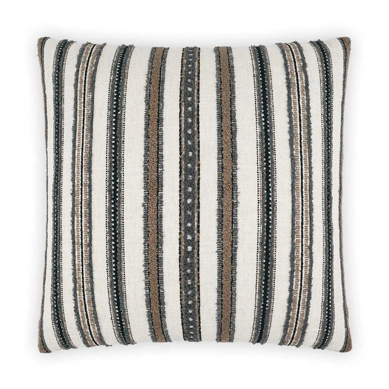 Zoie Grey Throw Pillow With Insert Throw Pillows LOOMLAN By D.V. Kap