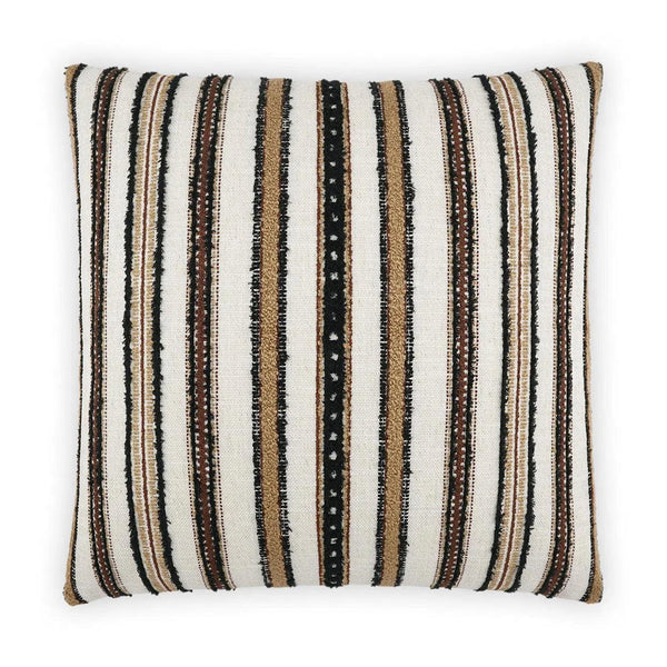 Zoie Umber Brown Throw Pillow With Insert Throw Pillows LOOMLAN By D.V. Kap