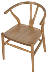 Zola Natural Wood Armless Chair Club Chairs LOOMLAN By Noir