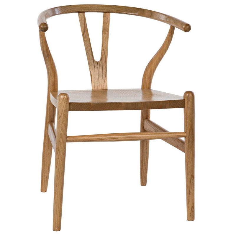 Zola Natural Wood Armless Chair Club Chairs LOOMLAN By Noir