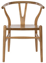 Zola Natural Wood Armless Chair Club Chairs LOOMLAN By Noir