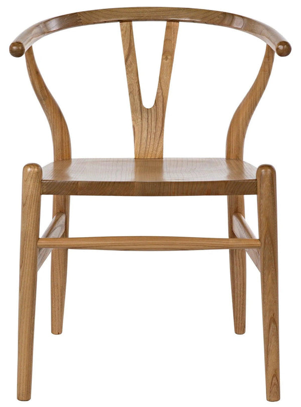 Zola Natural Wood Armless Chair Club Chairs LOOMLAN By Noir