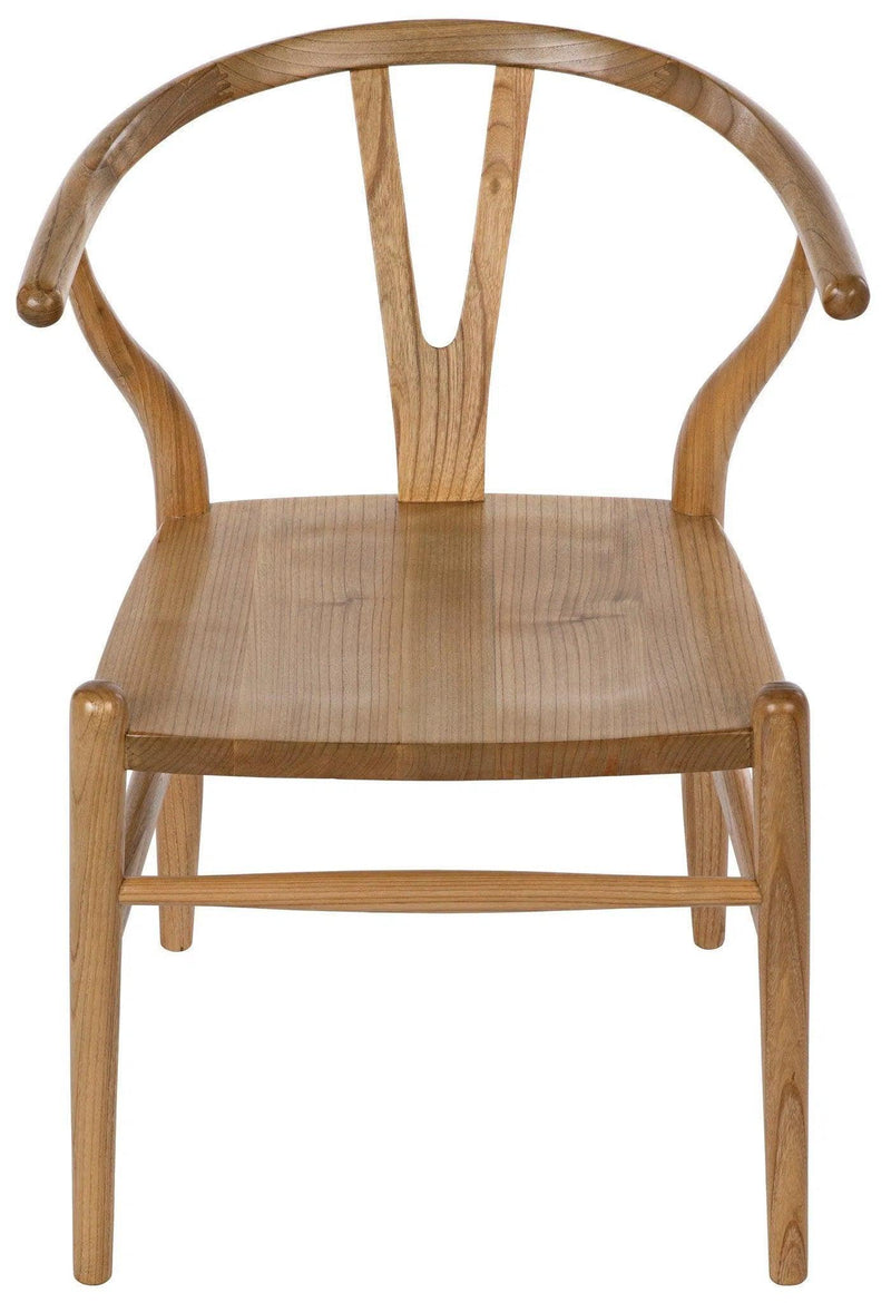 Zola Natural Wood Armless Chair Club Chairs LOOMLAN By Noir