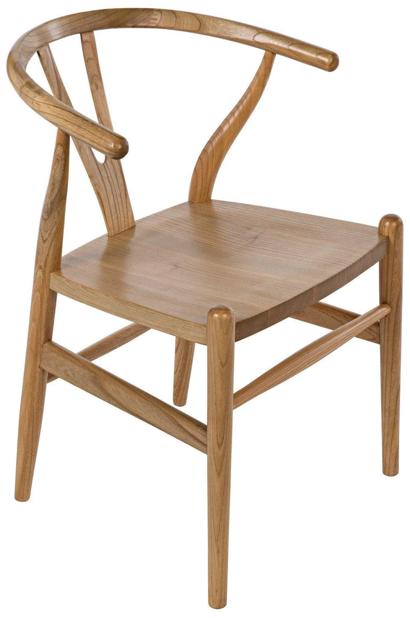 Zola Natural Wood Armless Chair Club Chairs LOOMLAN By Noir