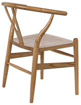 Zola Natural Wood Armless Chair Club Chairs LOOMLAN By Noir