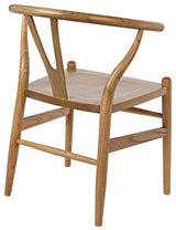 Zola Natural Wood Armless Chair Club Chairs LOOMLAN By Noir