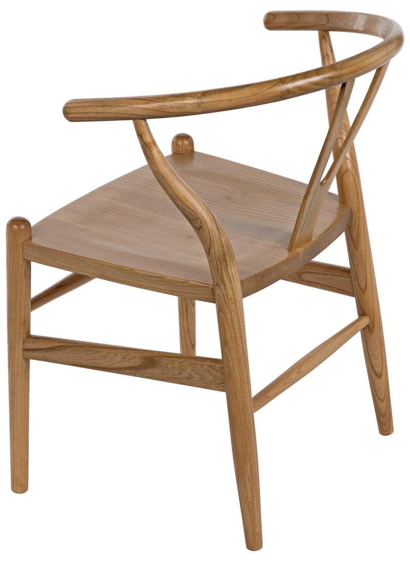 Zola Natural Wood Armless Chair Club Chairs LOOMLAN By Noir