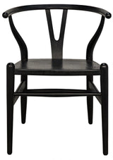 Zola Wood Black Armless Chair Club Chairs LOOMLAN By Noir