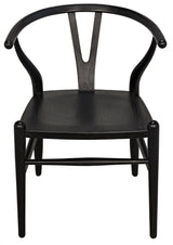 Zola Wood Black Armless Chair Club Chairs LOOMLAN By Noir