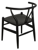 Zola Wood Black Armless Chair Club Chairs LOOMLAN By Noir