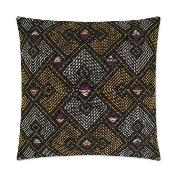 Zozo Multi Color Throw Pillow With Insert Throw Pillows LOOMLAN By D.V. Kap