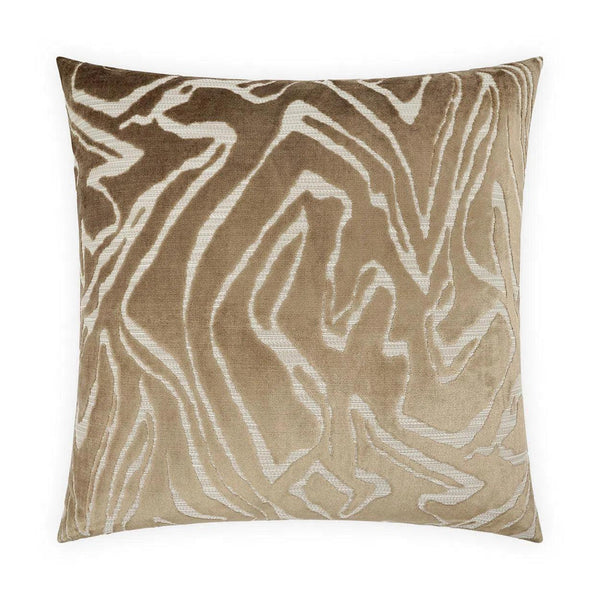 Zuniga Safari Brown Throw Pillow With Insert Throw Pillows LOOMLAN By D.V. Kap