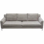 Loose Back Sofa Grey Silver Leg - LOOMLAN - Diamond Sofa - Sofas & Loveseats