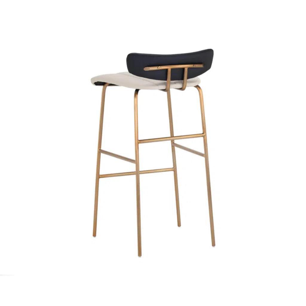 Lorelei Leather Barstool - LOOMLAN - Bar Stools