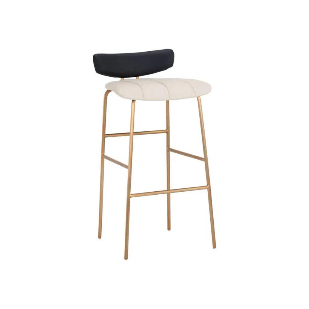 Lorelei Leather Barstool - LOOMLAN - Bar Stools