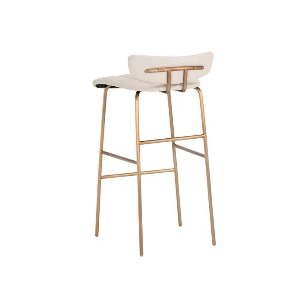 Lorelei Leather Barstool - LOOMLAN - Bar Stools