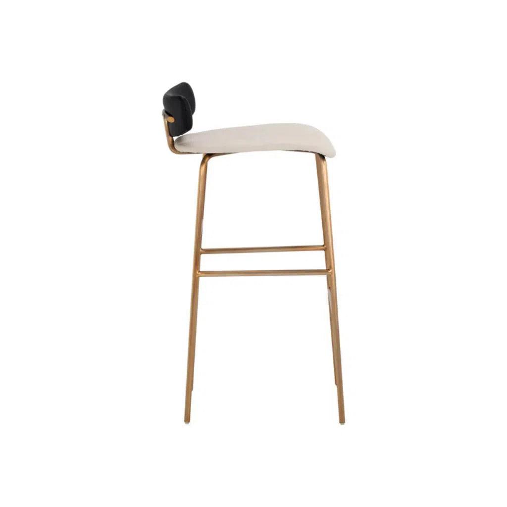 Lorelei Leather Barstool - LOOMLAN - Bar Stools