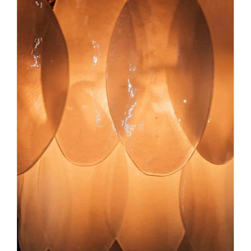 Lotus Metal and Glass Chandelier - LOOMLAN - Noir - Chandeliers