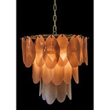 Lotus Metal and Glass Chandelier - LOOMLAN - Noir - Chandeliers