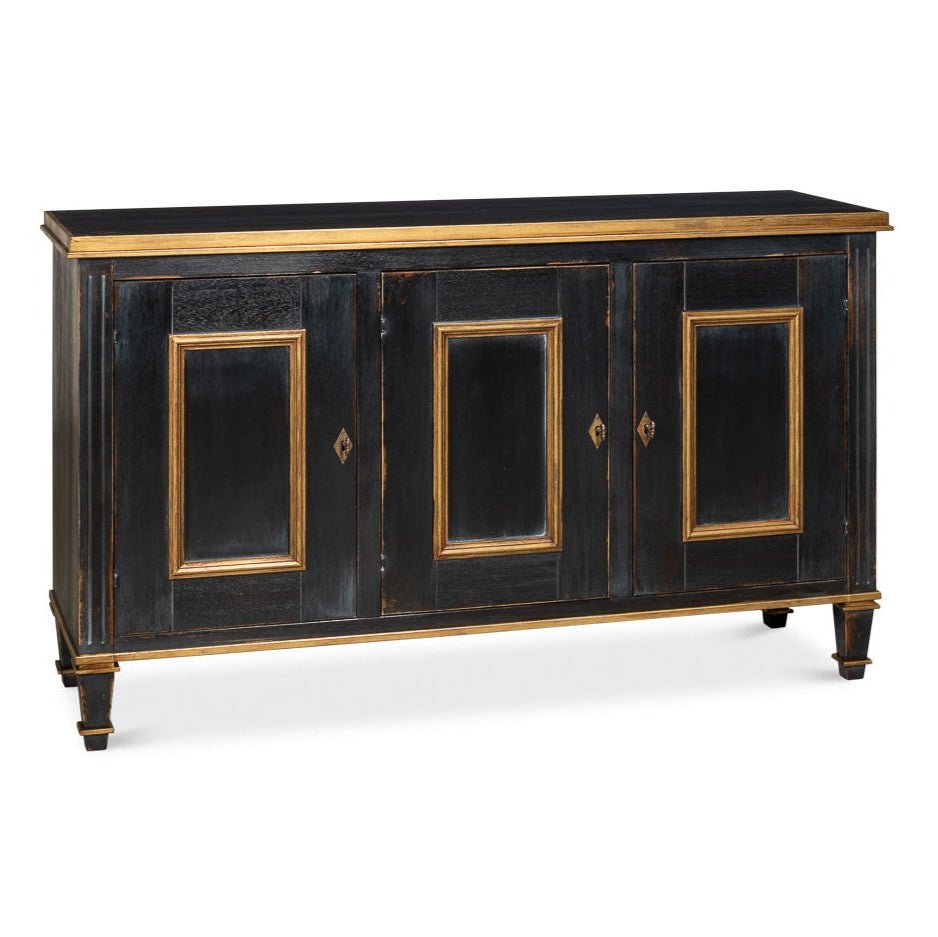 Louis Xvi Three Door Wood Buffet - LOOMLAN - Sarreid - Buffets