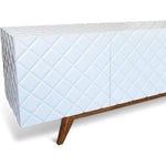 Low Profile White TV Stand DiamondCabinet - LOOMLAN - Victor Betancourt - Sideboards