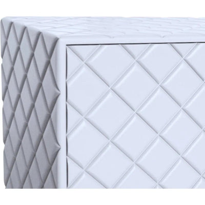 Low Profile White TV Stand DiamondCabinet - LOOMLAN - Victor Betancourt - Sideboards