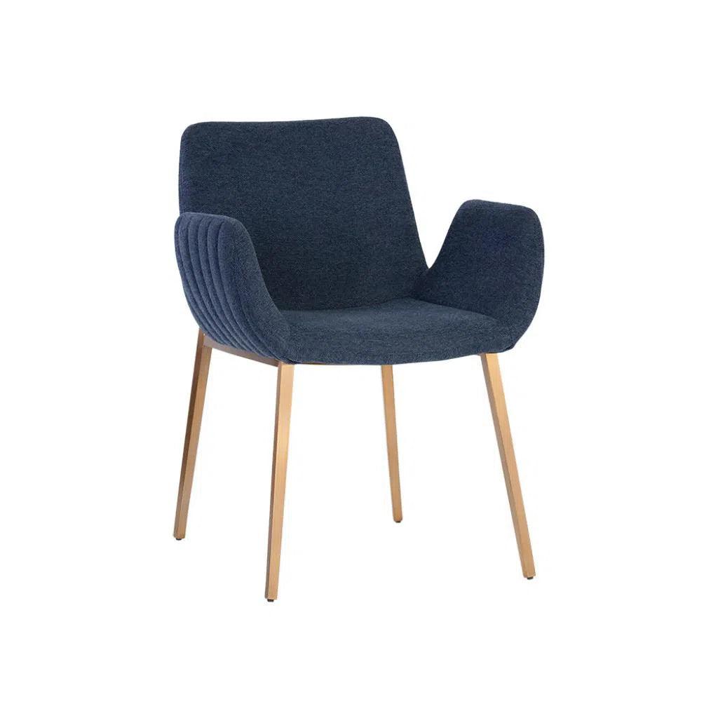 Lucano Fabric Dining Armchair - LOOMLAN - Dining Chairs